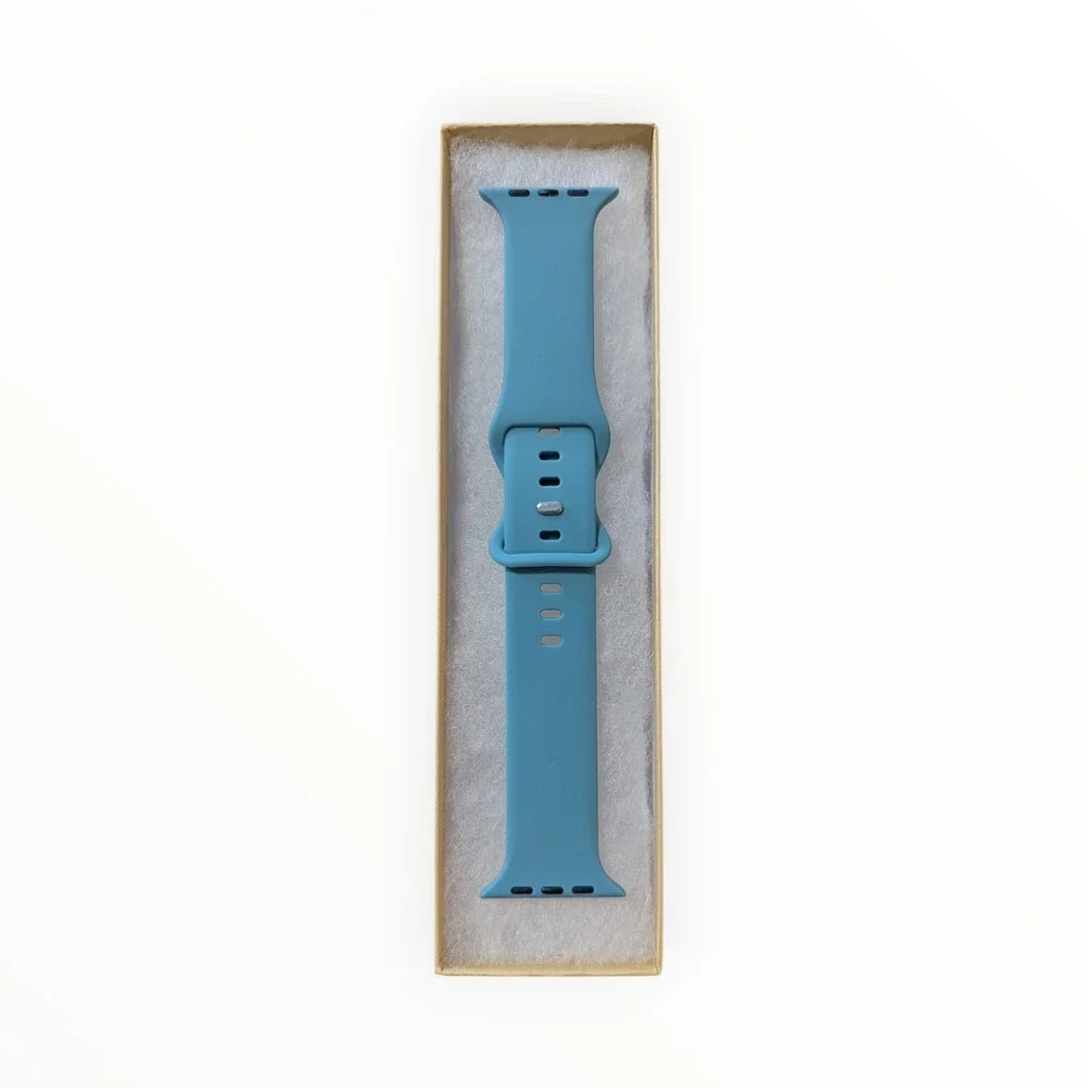 R8-O‎ Insignia Silicone Band for Apple Watch 42, 44, & 45mm - Teal